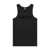 black singlet WHITE HECTIC